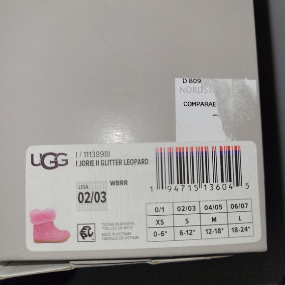 UGG Jorie II Glitter Leopard Genuine Shearling Boot - Picture 4 of 9